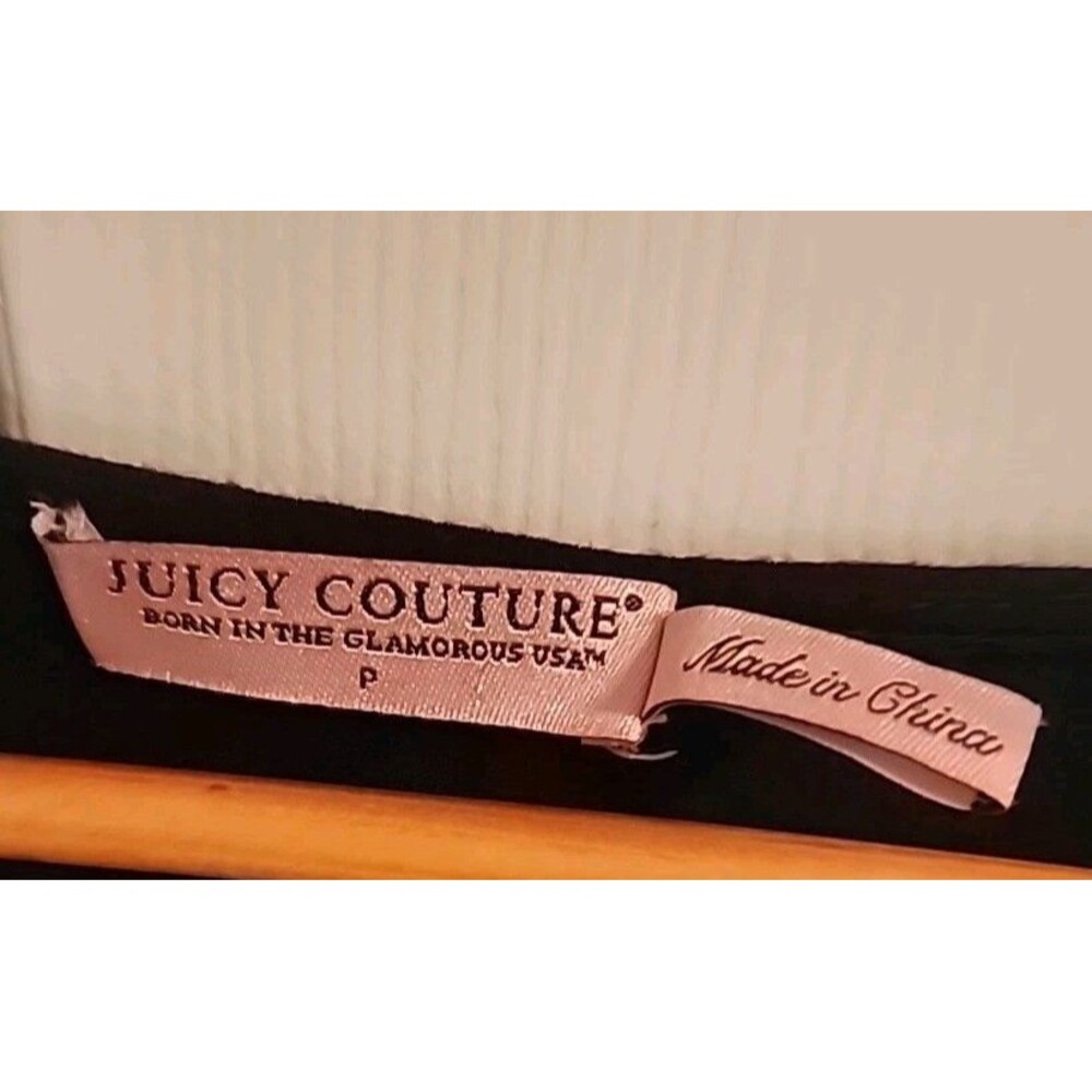 Juicy Couture Black Mini Dress Size P Wimsigoth Y2k Velvet Waist Boho - Picture 4 of 8